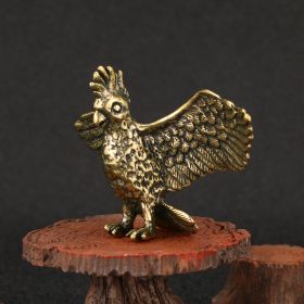 Parrot Brass Ornaments Bronze Statue Childlike Tea Ornaments