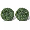 Boxwood Ball Artificial Leaf Topiary Ball 10.6" 2 pcs