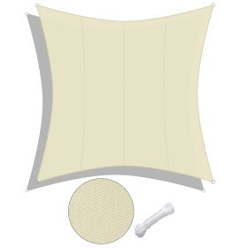 16x16ft Rectangle Sun Shade Sail/Beige