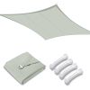 10x13ft Rectangle Sun Shade Sail/Grey