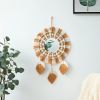 1pc, Bohemian Hand-Woven Dream Catcher with Mirror - Wall Art, Home Decor, Birthday Gift, Festival Decor