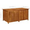 Patio Storage Box 59.1"x31.5"x29.5" Solid Acacia Wood