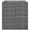 Patio Cushion Box PE Rattan Gray