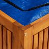 Patio Storage Box 59.1"x31.5"x29.5" Solid Acacia Wood