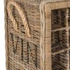 Aziza 16 Bottle Wicker Wine Rack Grey