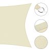 16x16ft Rectangle Sun Shade Sail/Beige