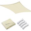 10x13ft Rectangle Sun Shade Sail/Beige