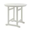 HIPS Patio Bar Table with Umbrella Hole(1.97"), White