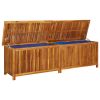 Patio Storage Box 78.7"x19.7"x22.8" Solid Acacia Wood