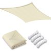 16x16ft Rectangle Sun Shade Sail/Beige