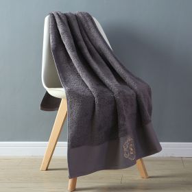 Five-star Hotel Bath Towels Are Soft And Absorbent (Option: Dark grey-80x160cm)