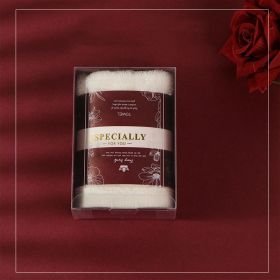 Fashion Personalized Towel With Hand Gift Box (Option: Wine red cotton)