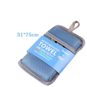 Travel Portable Quick-drying Moisture-wicking Towel (Color: Blue)