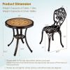 Outdoor Patio Furniture Set Cast Aluminum 3pcs Bistro Table Set