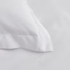 2 Piece Super Soft Microfiber White / Gray Duvet Cover Zipper Closure with 4 Corner Tabs