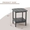 Outdoor Side Table for Adirondack Chairs;  All-Weather Resistant Humidity-Proof Waterproof Stain-Proof Accent Tables