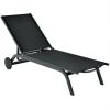 6-Position Adjustable Fabric Outdoor Patio Recliner Chair