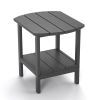 Outdoor Side Table for Adirondack Chairs;  All-Weather Resistant Humidity-Proof Waterproof Stain-Proof Accent Tables